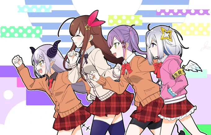 #soraArt #TOWART #かなたーと #laplus_artdesu
何番煎じかのガヴリールドロップアウトパロ 