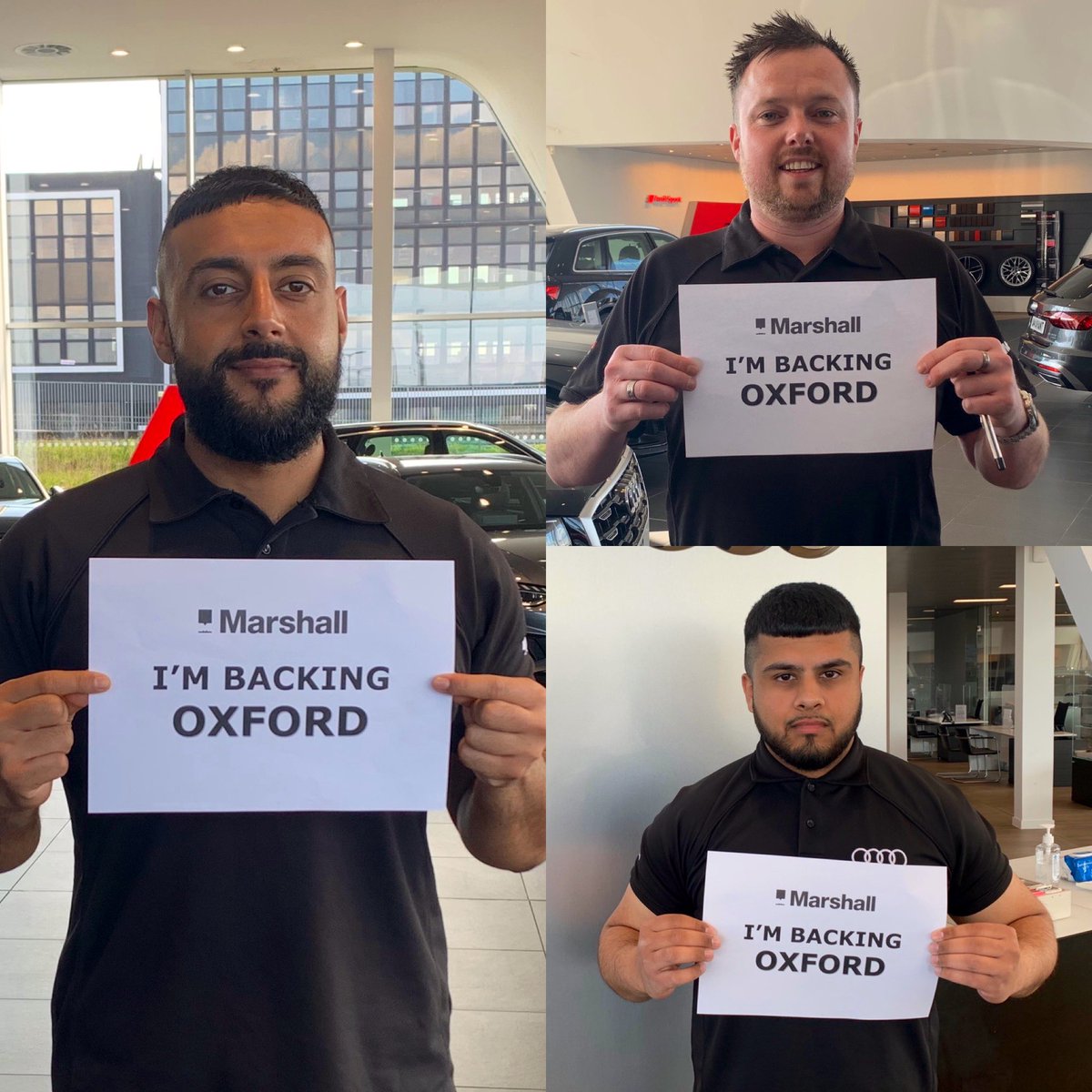 MarshallAudi's tweet photo. Today is the 76th Womens and 167th Mens University #BoatRace. 🚣‍♀️ 🚣 

The team @MarshallAudi #Oxford are obviously backing their home city teams! COME ON OXFORD!

Who will you be cheering on this afternoon? https://t.co/7wK2TVPaHT