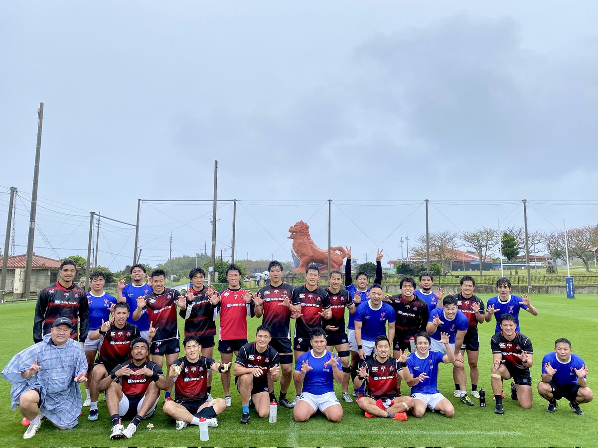 JRFURugby's tweet photo. Japan Sevens giving us their GRReat impression of a shisa lion on #ShisaDay 🦁
Statues of the shisa can be found throughout Okinawa, protecting homes and buildings from evil spirits ✨ https://t.co/WLwVmVMkS2