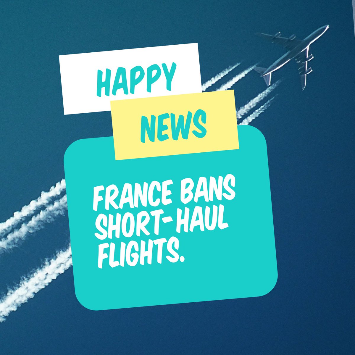 CountUsInSOCIAL's tweet image. It's the first country to cut domestic flights ✈️on routes where short train journeys exist as an alternative. 

Talks about similar bans are also happening in other European countries such as Spain🇪🇸 and Austria 🇦🇹.

Can this be the start of the travel revolution🤔?

#flyless