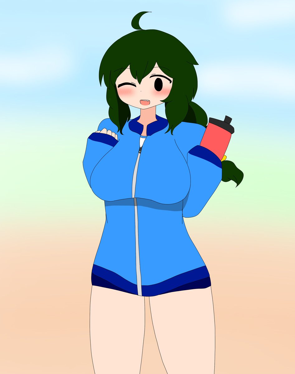 けだま妹のまりもちゃんです
高校生でマネージャーやってます
けだまちゃんと比べると元気で活発な娘です

#けだまっこ 