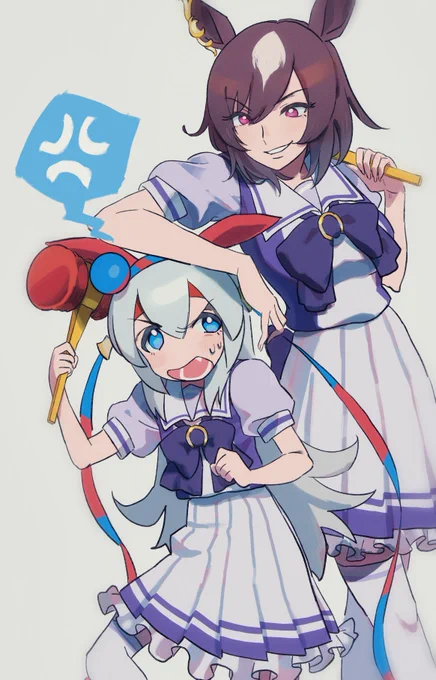 たまとしりりのたらしこみイベすきです
#タマモクロス
#シリウスシンボリ 
#ウマ娘 
