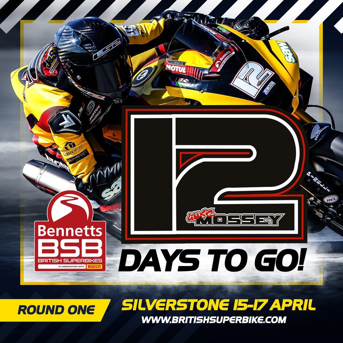 It’s getting so close you can almost feel it!

Sundays are going be for <a href="/bennetts_bike/">Bennetts</a> BSB again very soon!

12 days to wait until <a href="/SilverstoneUK/">Silverstone</a> - it’s <a href="/LukeMossey12/">Luke Mossey</a> Day in the final countdown