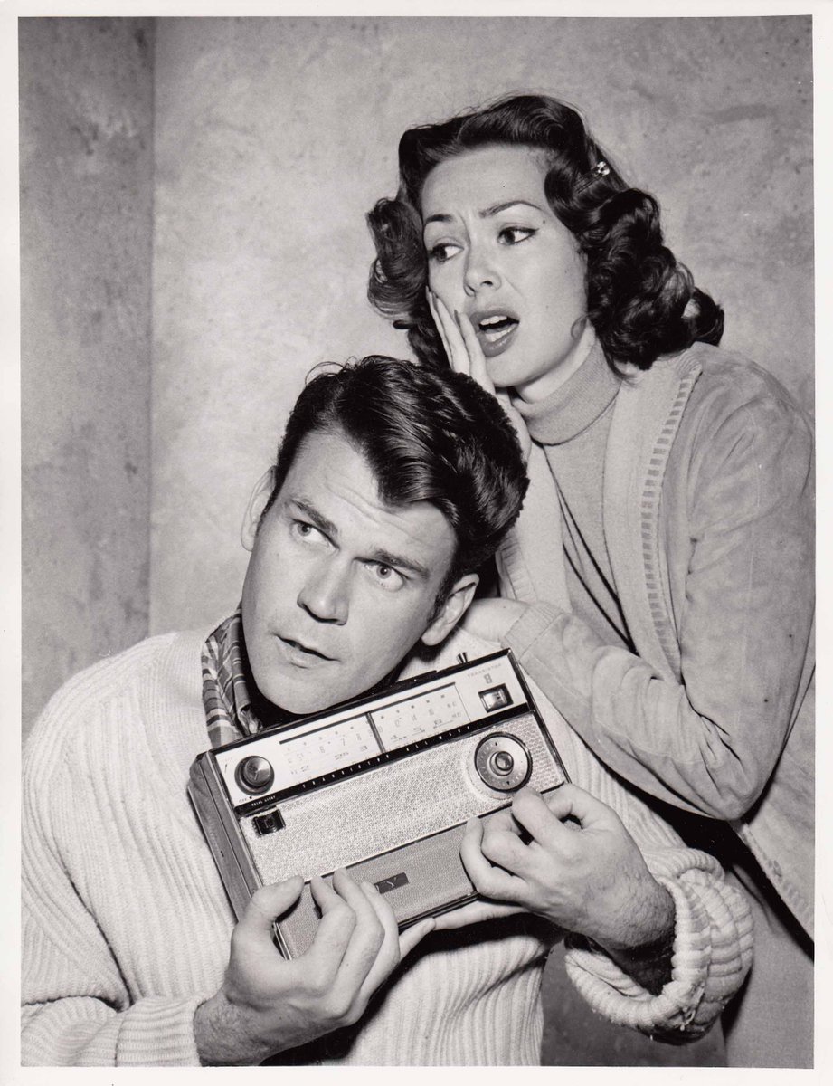 CONELRAD6401240's tweet photo. Broadcast on CBS #OTD in 1960: PLAYHOUSE 90's production of Pat Frank's post-apocalyptic novel ALAS, BABYLON. With Don Murray, Barbara Rush and #RitaMoreno (that's her at a table read of the production). And, no, it's not streaming anywhere. cc: @SilverAgeTV https://t.co/bAccrnExbQ