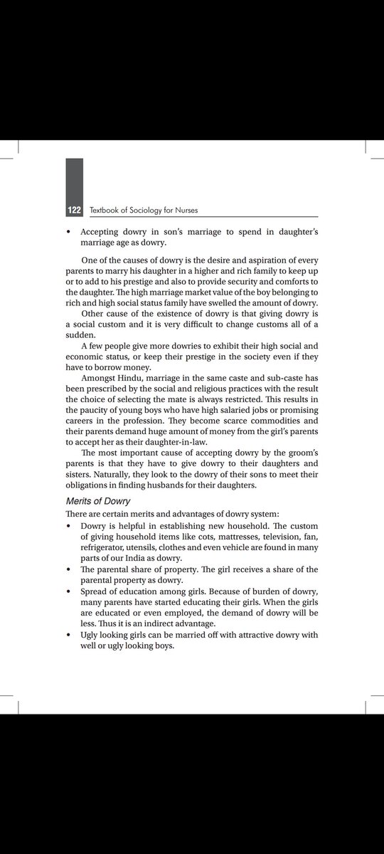 chhuti_is's tweet photo. The book is Textbook of Sociology for Nurses. Author TK Indrani. Page 122. Chapter 6. Second Edition. Have 4.5 Rating on Amazon. Yes 4.5 RATING. https://t.co/mggah7z98b https://t.co/6gobV99xv8