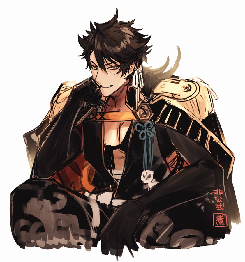 刀剣乱舞 陸奥守吉行の極姿に 共に闘えて幸せ 煮たか先生の非公式イラスト アニメ情報サイトにじめん