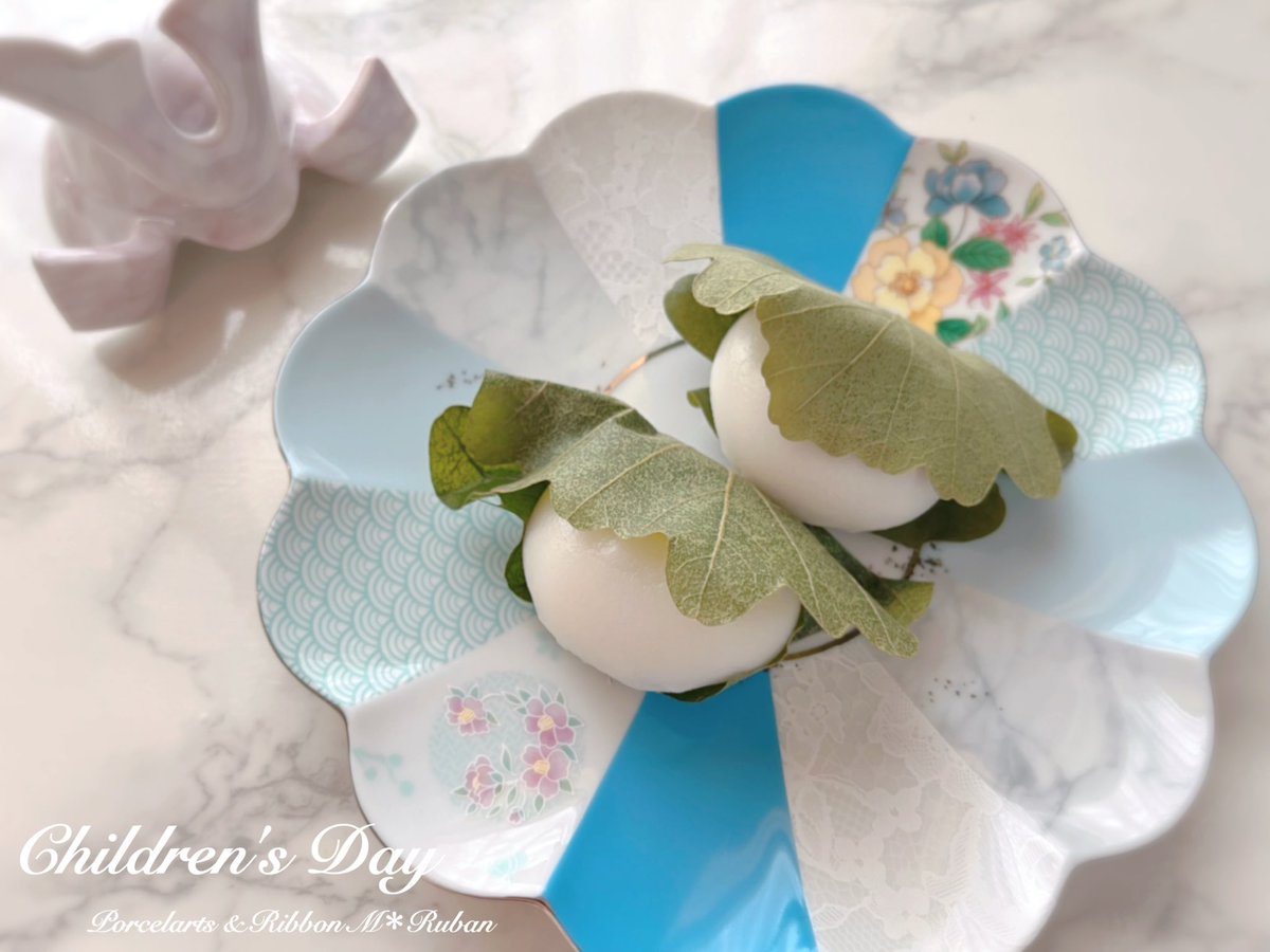 こどもの日にもおすすめ ポーセラーツで作るオシャレな和食器 こどもの日 端午の節句 柏餅 菊皿 オシャレな和食器 初節句 ポー 22 04 03 安芸区のスクール 習い事 ポーセラーツ リボン教室 M Ruban エム リュバン まいにちを豊かに りっち