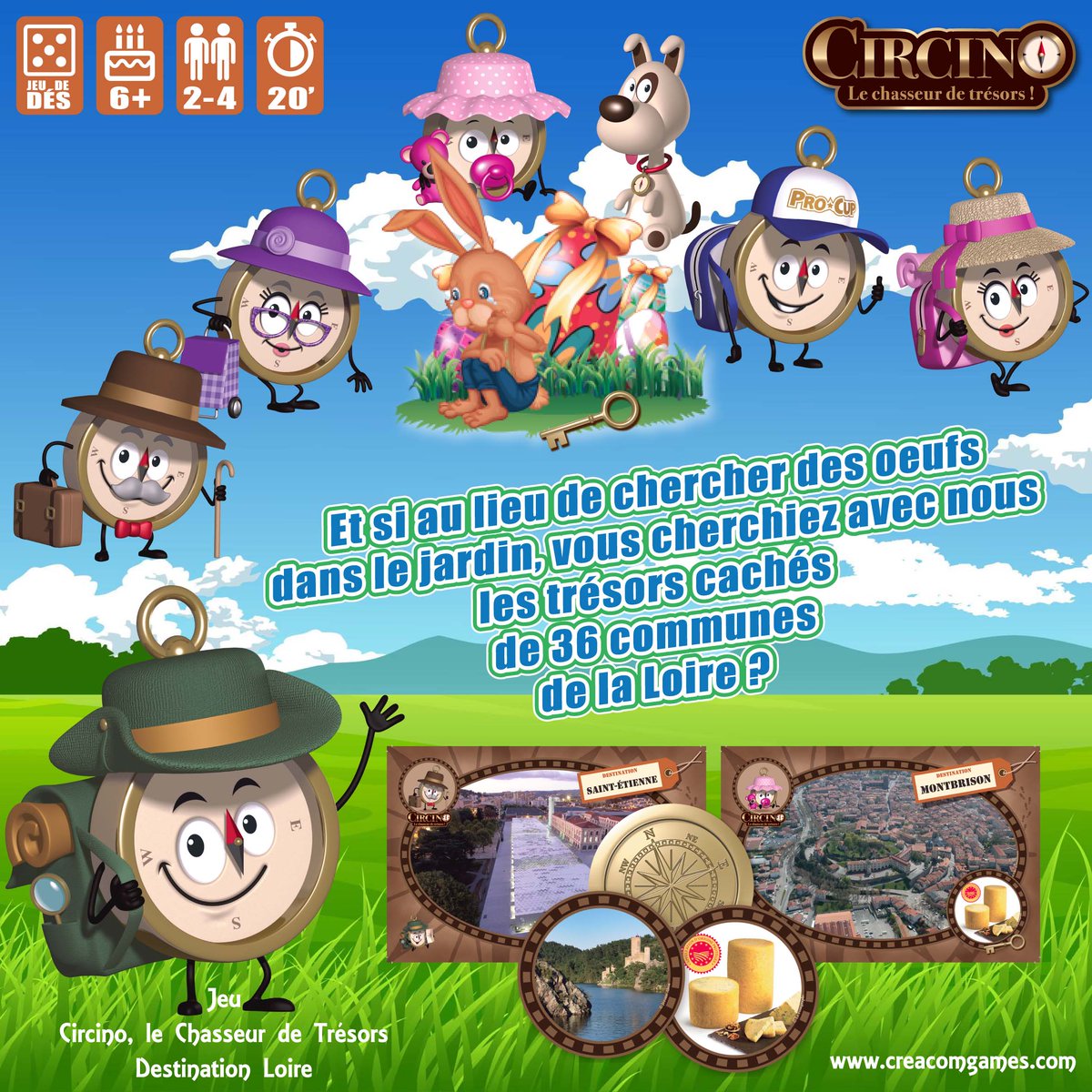 CreacomGames's tweet photo. Circino, le Chasseur de Trésors - Destination Loire🎲
https://t.co/3NMNJ3UeZu
#creacomgames #cadeau #pâques #42 #patrimoine #découverte #famille #jeudesociété #jeu 
@loire_forez @Dep_Loire42 https://t.co/vQ4IH5Tlee