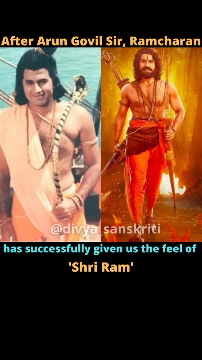 sanskriti_divya's tweet photo. After Arun Govil Sir, Ramcharan has successfully given us the feel of Sri Ram.
Jai Shri Ram 🚩
@arungovil12
#RRR #RRRMoive #RamCharan #jrNTR𓃵 #rajamouli #JaiShriRam #TheKashmirFiles #KashmirFilesMovie #KashmiriPandits #VivekAgnihotri https://t.co/QcdtFPKBxY