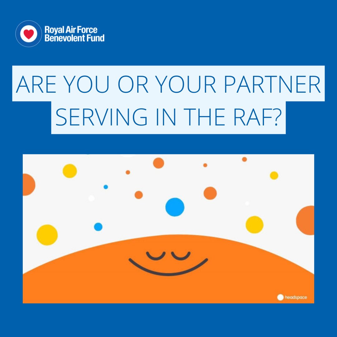 Understand how Headspace can help you to reduce your anxiety. 

<a href="/Headspace/">Headspace</a> are delivering a webinar exclusively for <a href="/RoyalAirForce/">Royal Air Force</a> personnel to help you manage change and anxiety that may be present in your life. 

Find out more here ➡️ fal.cn/3ntJ8
#Headspace #RAFBF