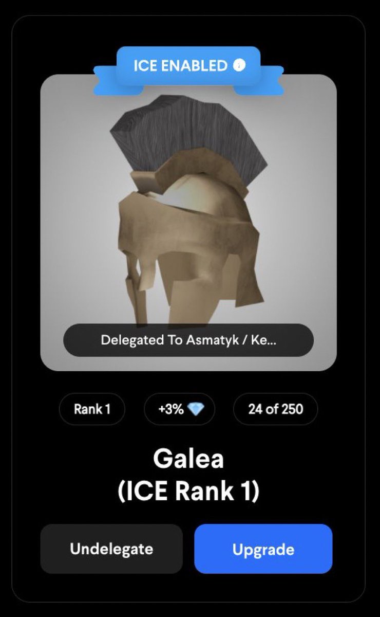 evnxt_genesis's tweet photo. Someone who is interested to play with this Spartan Ice Poker wearable? Looking for a longterm delegation! #icepoker #Decentraland #nfts #PlayToEarn https://t.co/0UGBsl917a