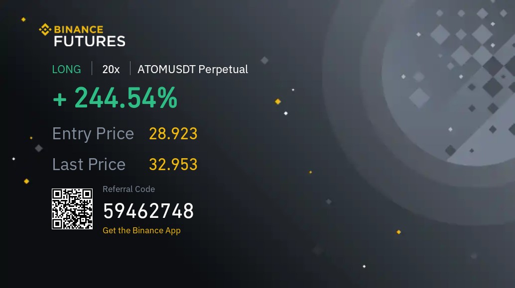 _pbucher's tweet photo. Took first profits on Atom https://t.co/dZwMIRs8Pk