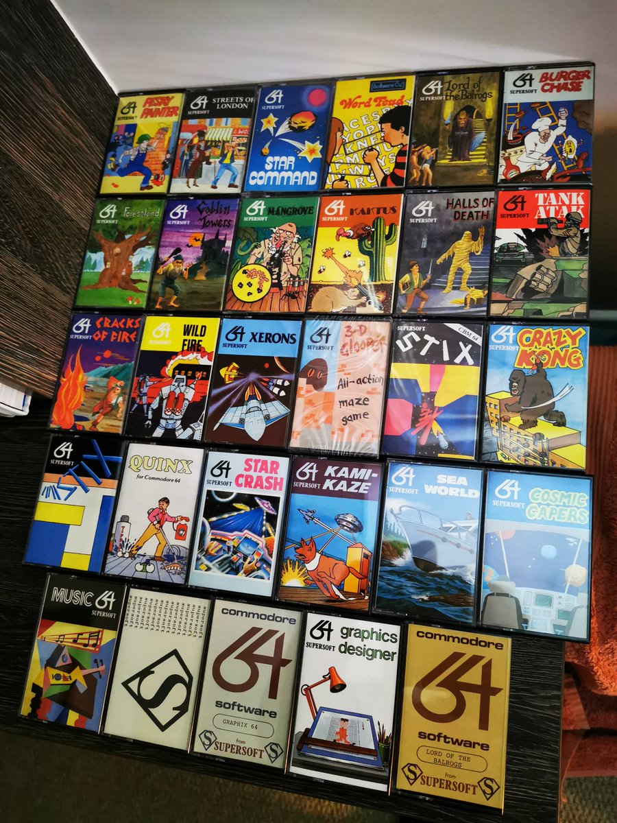 JudgeDrokk's tweet photo. The #JoyOfSets Number 33. The jewel cased #C64 games of Supersoft.
#GamesAreArt #Computergames #C64 @C64Retweets @RetroGamer_Mag https://t.co/sZE2LYiqy3