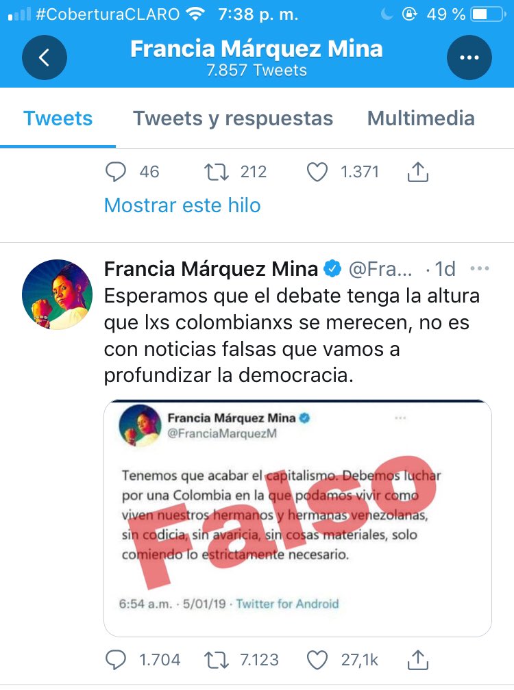 electriblues's tweet photo. @julianquintanat @FranciaMarquezM @petrogustavo https://t.co/HNK5BNznqp