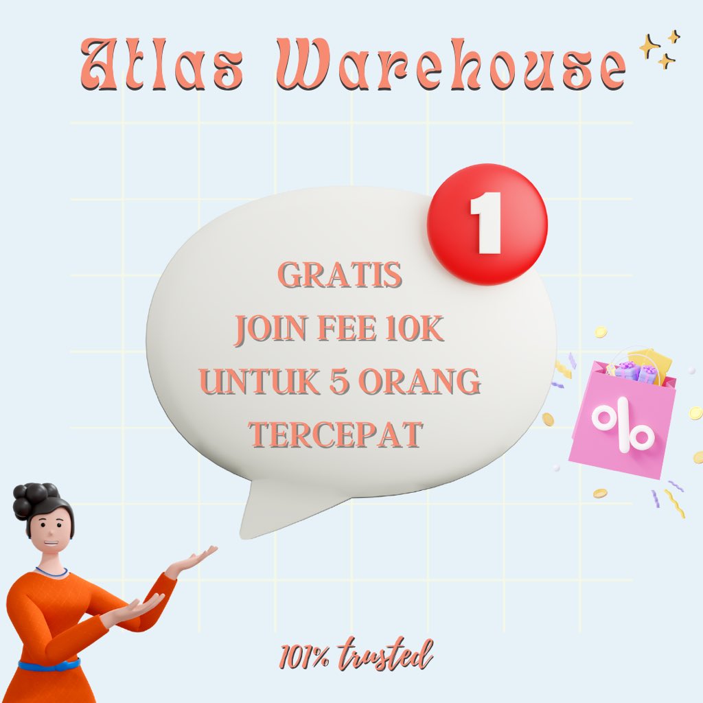 atlaswarehouse's tweet photo. ✨ ATLAS WAREHOUSE APRIL PROMO✨

🌱 Free join warehouse fee
🌱 Free warehouse fee (DIRECT ONLY)
🌱 Direct &amp; sharing apart bisa pake nama sendiri
🌱 Sharing apart bisa untuk buka wh lagi 
🌱 TIDAK menerima pengiriman KR -KR!
🌱 EMS / UPS ONLY! 

tag warehouse kr ina murce need https://t.co/ajvFHgT3sy