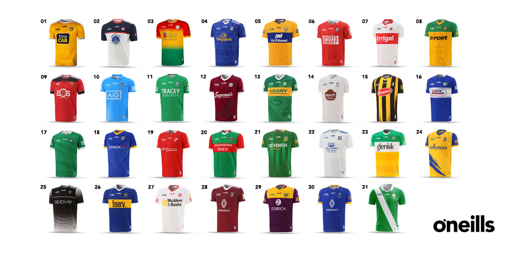 WIN a County Jersey of your choice 🤩 

All you have to do is: 

FOLLOW us <a href="/ONeills1918/">O'Neills</a> 
RETWEEET this post. 
COMMENT what jersey you'd like to win. 

Best of luck ☘️
