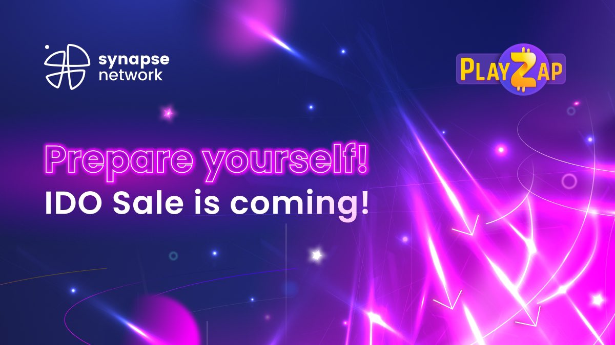 SynapseNetwork_'s tweet photo. We are glad to announce that our partnership with @PlayZapGames goes one step further 🔥 

Apart from the wonderful surprises 🎁 that we have prepared for you in the upcoming days, we will have the pleasure to organize IDO Sale for @PlayZapGames 🚀 

Stay tuned! 👀 https://t.co/X5nV7ZPaA5