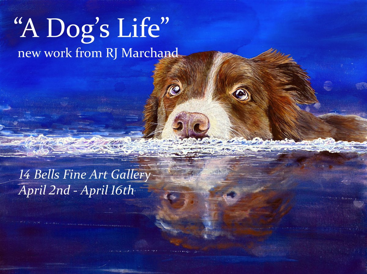 rjmarchand's tweet photo. A show of my new work, entitled “A Dog’s Life”, is on now at 14 Bells Fine Art Gallery in Halifax, and runs until April 16th. Visit the gallery in person or see the show online at https://t.co/xBY5OiQn9G.

https://t.co/2hqMJS7R2k

#dogs #dogart #novascotiaartist #halifax https://t.co/5f8dWAtUpc