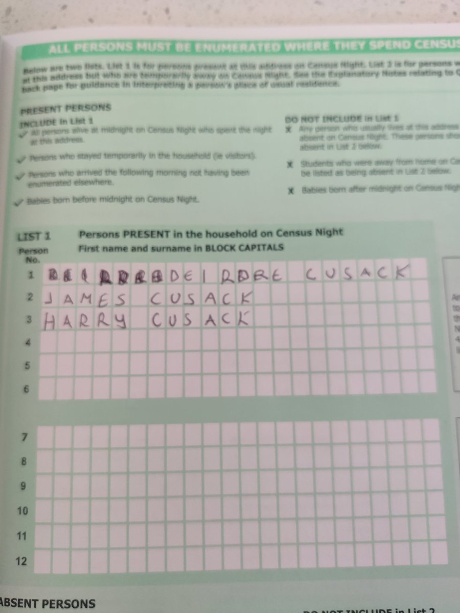 JamesCusack2's tweet photo. Life lesson 1...find a wife who's name you can spell #Census2022 https://t.co/pA8bD1odNN