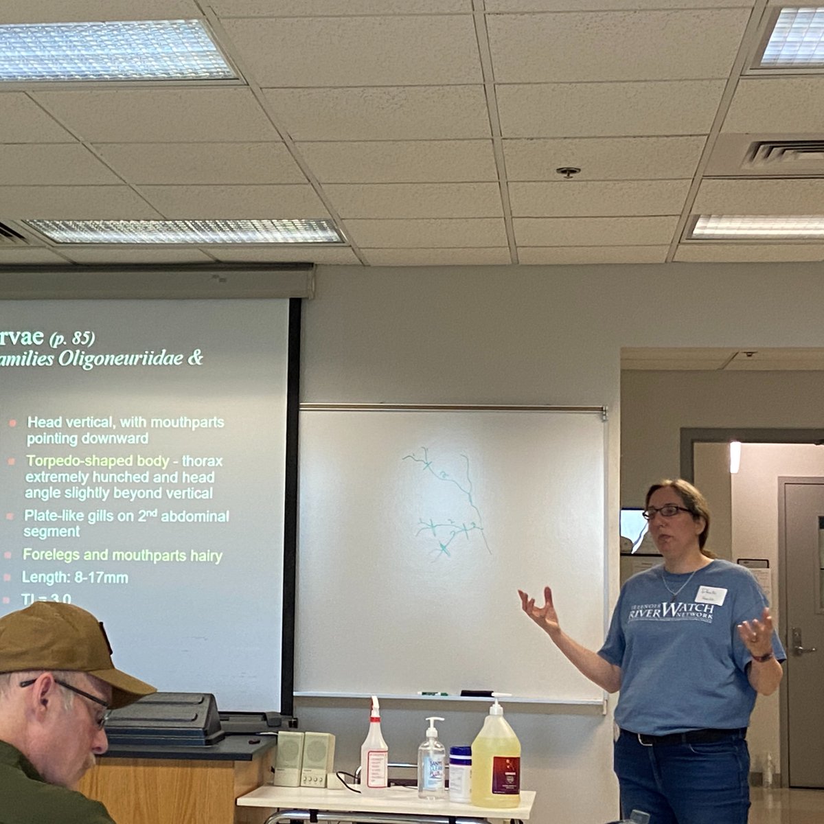 IL_RiverWatch's tweet photo. RiverWatch volunteers are currently learning how to identify the different macroinvertebrates found in streams at our Godfrey training. #citizenscience #science #streamhealth #sciencetwitter #sundaymorning https://t.co/UF2buqLM9X