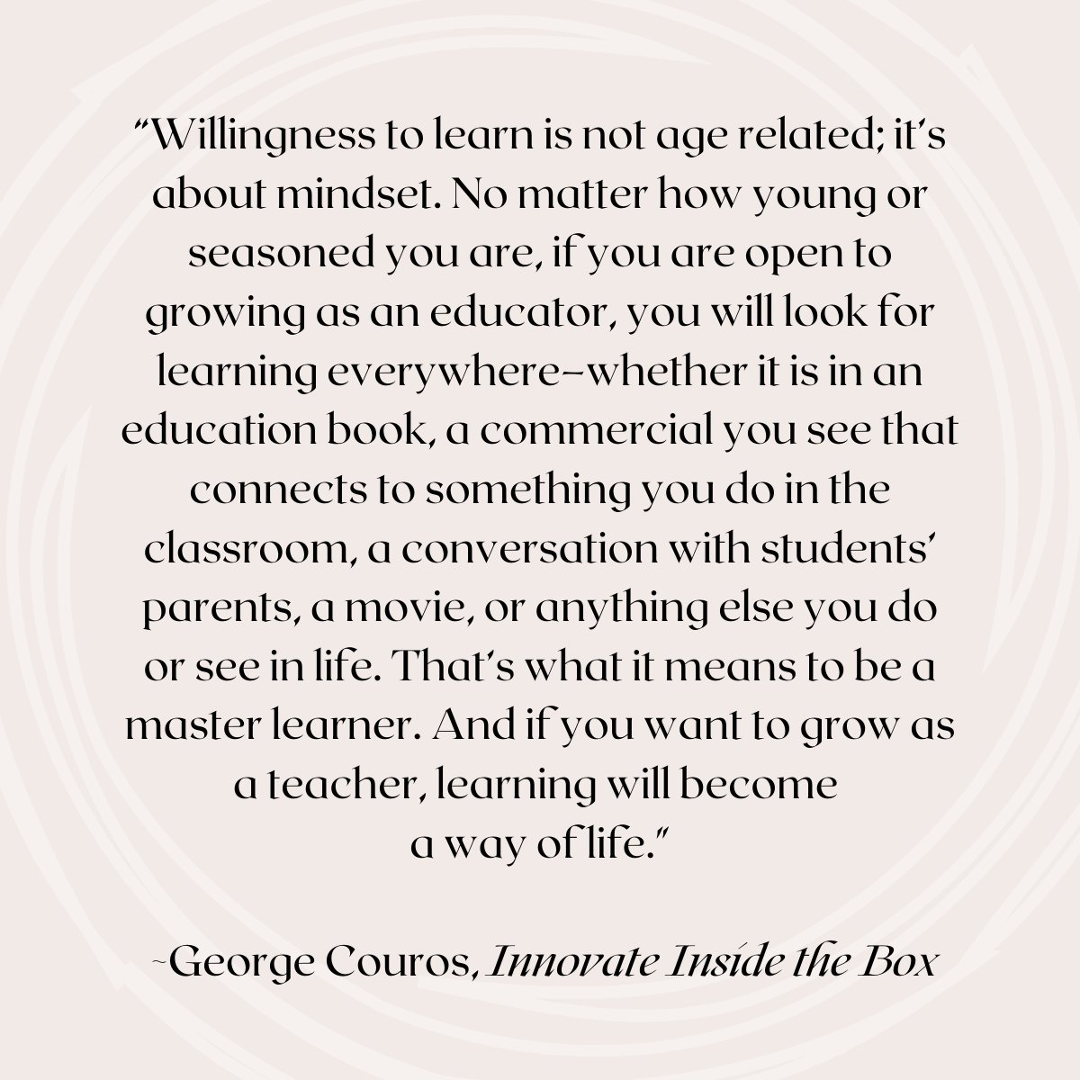 kmayoTechTeach's tweet image. We [teachers and admin] fail our students when we stop learning. 

@gcouros #InnovateInsideTheBox #neverstoplearning #masterlearner