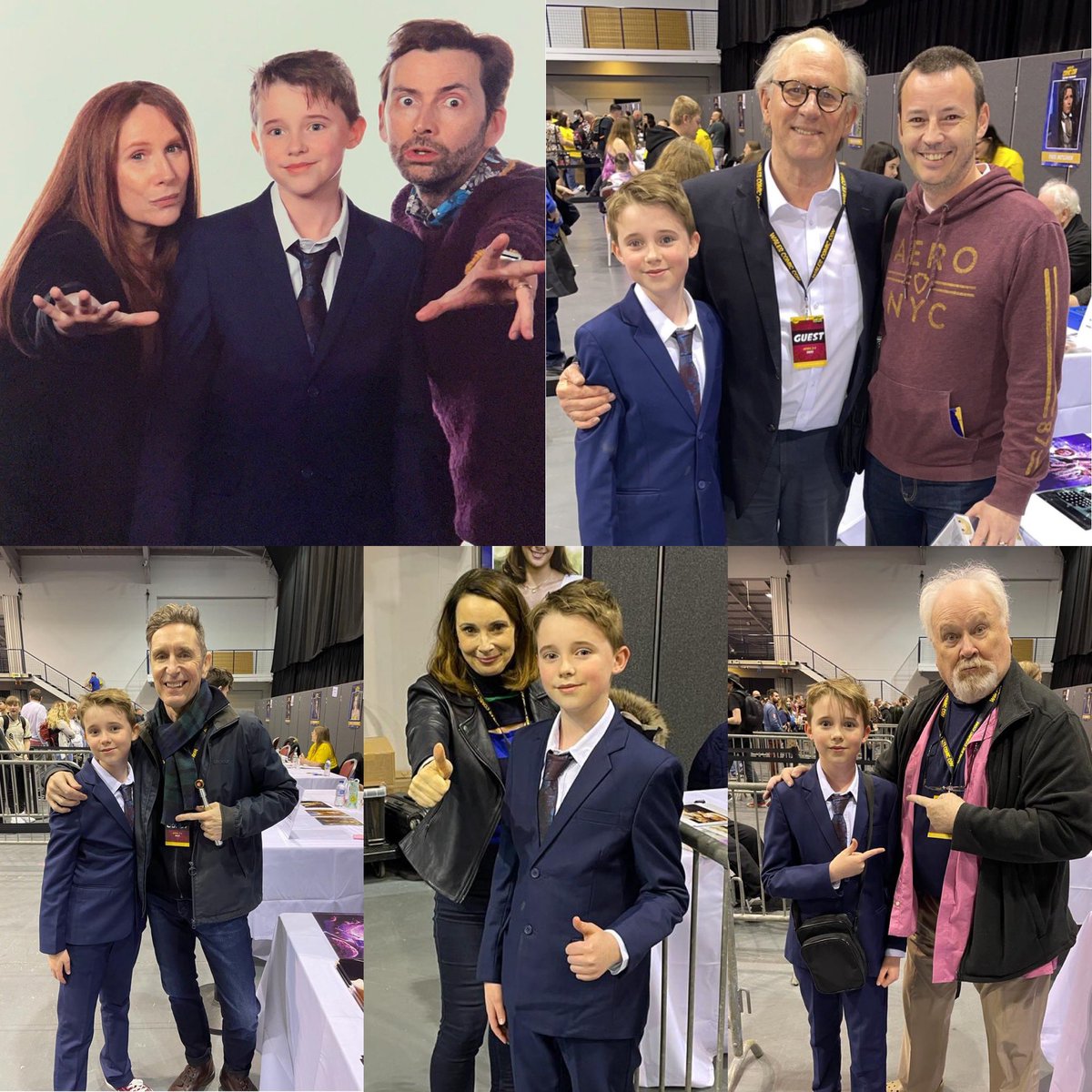 limaechocharlie's tweet photo. Itβs safe to say my son was in Doctor Who heaven yesterday. Thank you @walescomiccon @SawbonesHex @thenicolabryant , Peter Davison, David Tennant, Paul McGann and Catherine Tate #firstcomiccon #doctorwho https://t.co/hX71eHExHL