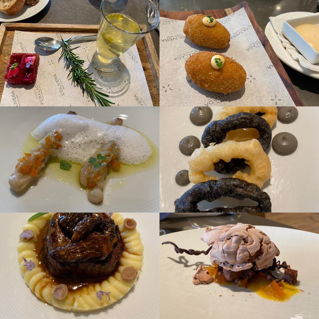 Gran propuesta de Paco Pérez  en el <a href="/GolfPeralada/">GolfPeralada</a> 
Agua de tomate 
Gofre de remolacha 
Croquetas de escalivada 
Croquetas jamón 
Mix de calamares 
Navajas escabeche 
Filete con colmenillas
.
#pacoperez #golfperalada #foodies #gastronomia #visitgirona #emporda #food