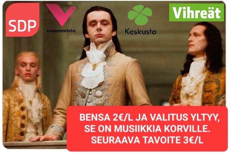 47leakiM's tweet photo. @JaniMakelaFi Laitetaanpas bensan hinta tappiin niin loppuu se ajelu, jaa vieläkö joku rahvaista ajelee? No sitten seuraavaksi tiet paskaksi niin eiköhän lopu se pörrääminen #suomiseis #kapuloitarattaisiin #ankeutus https://t.co/lu1kmXBXEZ