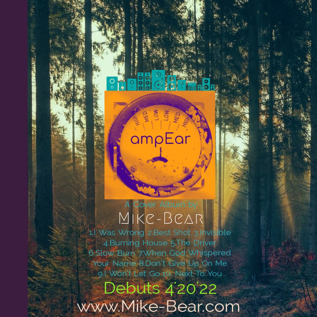 MikeBear76's tweet photo. I will begin to release select tracks from my debut album, "ampEar", on 4'20'22 exclusively on 
https://t.co/AH1uHhvtKJ and my YouTube channel...follow me♥️ https://t.co/HsyybTe5Y8