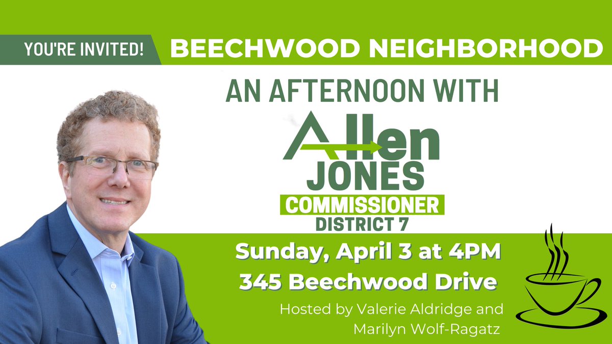 Allenfor7's tweet photo. 4pm in Beechwood Hills- looking forward to connecting with old and new friends! #Allenfor7 #AthensGA https://t.co/vo7JKEisht
