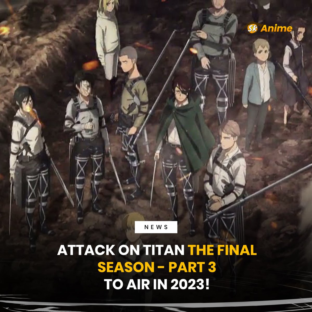 Attack on Titan: The Final Season - Part 3' Announced for 2023