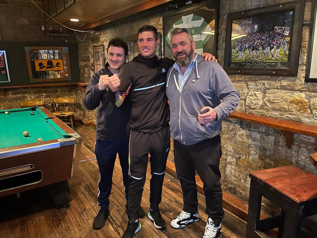 CoyleBoxing's tweet photo. A Great Weekend of Boxing in Chicago an Honor to have one of @Irishboxingcom Greatest Mighty Joe Ward and to have Chicagos own Heavy Weight Deontae Pettigrew both Win Also great to have Joe stop into @thegalwaybay Chicagos Finest @realchrismily https://t.co/HAPhwWPDev