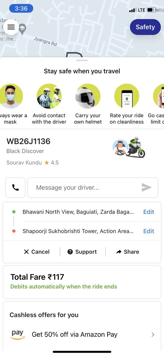 SandipGupta4's tweet photo. @Uber_India @UberINSupport @Olacabs @rapidobikeapp 1 person , 3 IDs, yet not interested to go if we don’t pay extra money . Keep waiting for 15-20 mins and then cancelled without informing.  This service is unacceptable from you guys. Shame. https://t.co/seoPcfpw1e