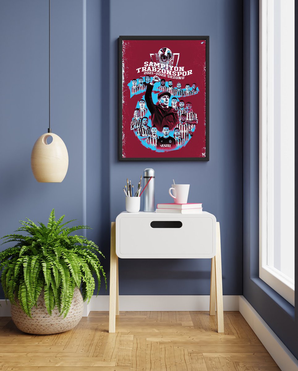 myminichart's tweet photo. 2021-2022 sezonu şampiyon Trabzonspor tablo/posterlerimiz satışta! 
#TSvBJK Abdullah Avcı https://t.co/9o3MGOWaSO