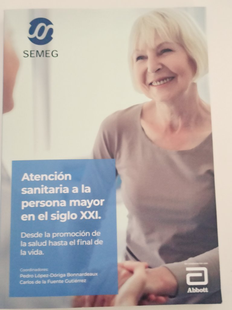 Tras el libro Bases de atención sanitaria  al anciano del año 2000, referencia de una generación de geriatras,la <a href="/semeg_es/">𝗦𝗘𝗠𝗘𝗚</a> pública Atencion sanitaria a la persona mayor en el siglo XXI. No os lo podéis perder!! 
#geriatriaparatodos