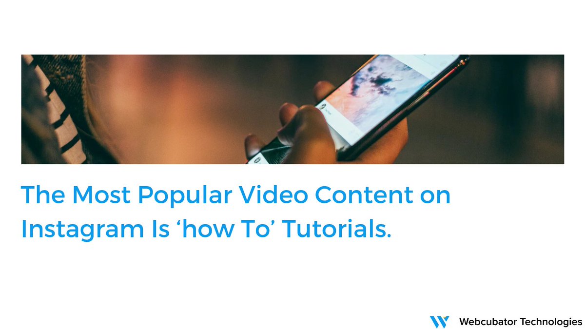 WebcubatorTech's tweet image. &quot;How To&quot; tutorials works best around a lot of platforms, and even Instagram is one of them!

#webcubatortechnologies #instagrammarketing #contentmarketing