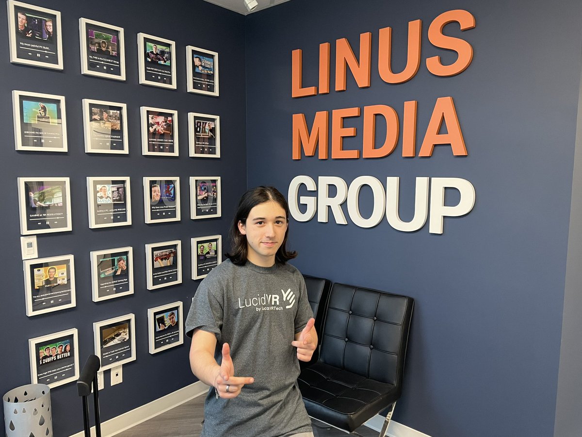 Lucas VRTech 🧤 (@vrlucid) on Twitter photo It was SO awesome to participate in a video with <a href="/LinusTech/">Linus Tech Tips</a>. They’ve got such an amazing team and they’re doing great things. Definitely one of the coolest days ever! It was SO awesome to participate in a video with <a href="/LinusTech/">Linus Tech Tips</a>. They’ve got such an amazing team and they’re doing great things. Definitely one of the coolest days ever!