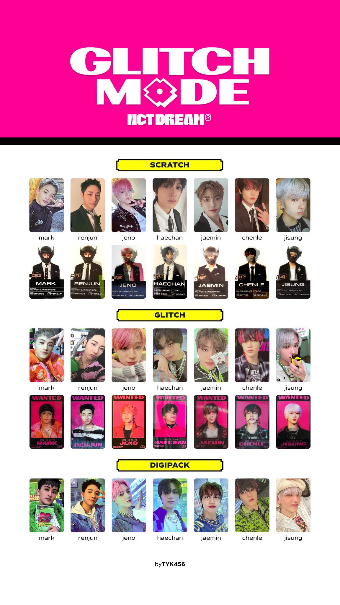 NCT DREAM GLITCH MODE KPOPMERCH トレカ マーク-connectedremag.com