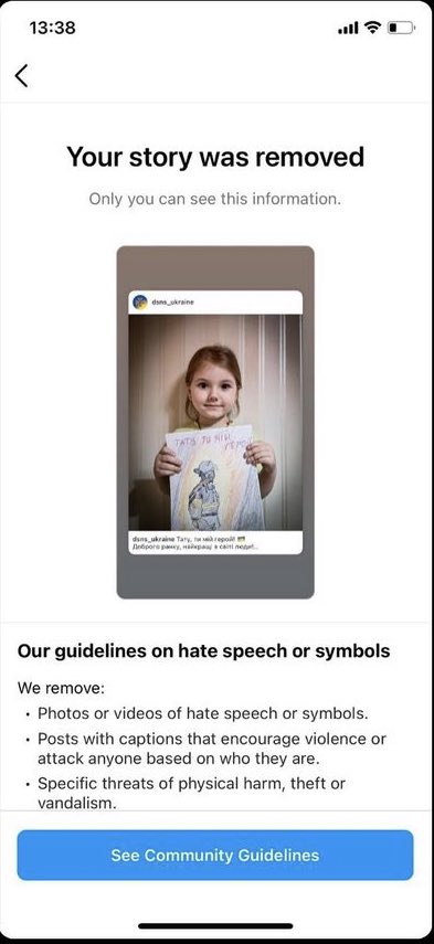 i_gil_'s tweet photo. Care explaining where’s the “hate speech” part here, @instagram? The drawing says “dad, you are my hero” in Ukrainian.
🇺🇦
#Bucha #BuchaMassacre #RussianWarCrimes https://t.co/GmuoqiORmO
