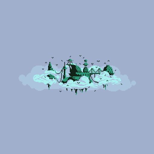 Thoogah's tweet photo. #pixel_dailies #CastleInTheSky https://t.co/XaiFGh6U28