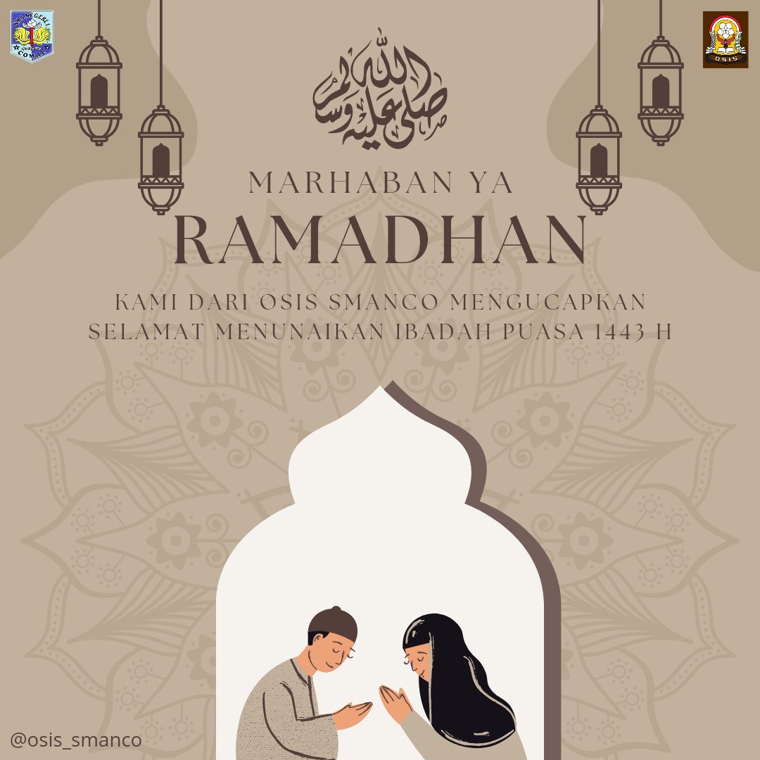 halo semua👋🏾
kami segenap keluarga besar OSIS SMANCO mengucapkan selamat menunaikan ibadah puasa 1443H😇🙏🏽

walau ga disemangatin ayang harus tetap semangat ya bestie puasanya hihi🤭

#RamadanMubarak