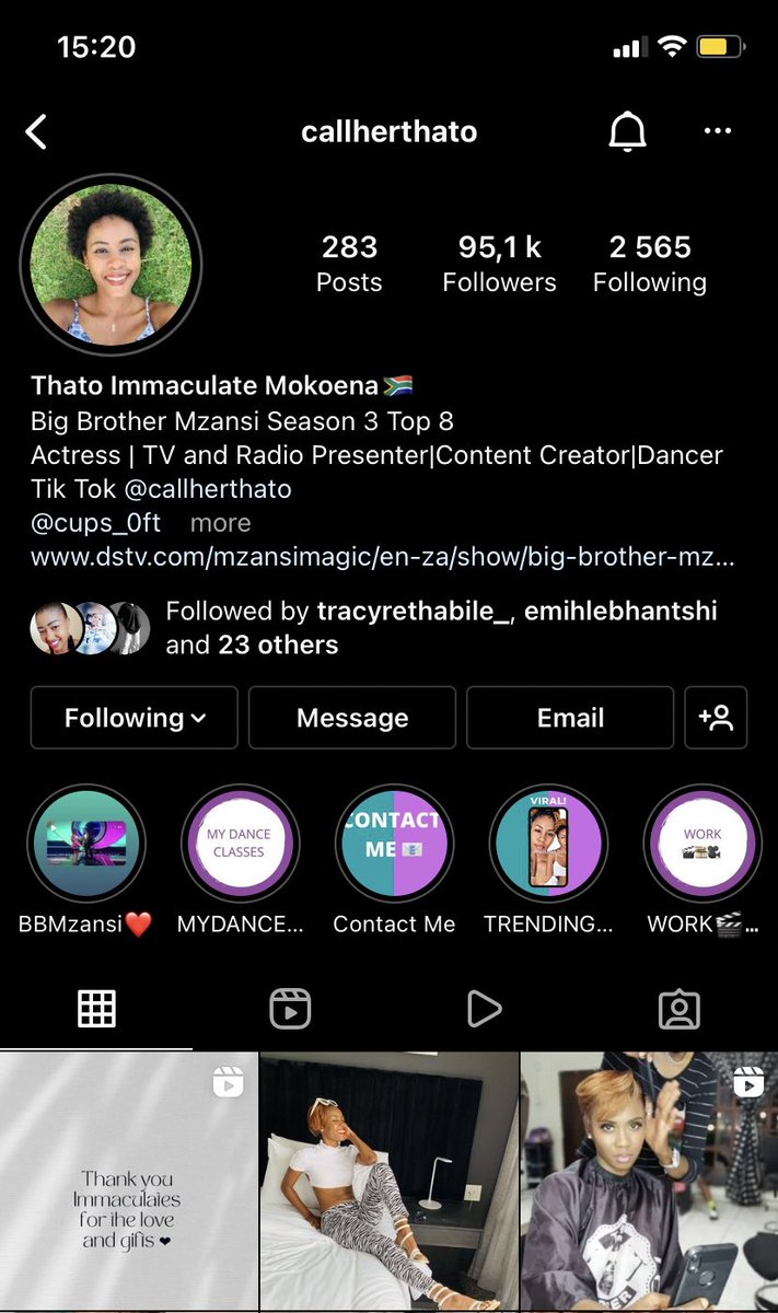 Thickum_Snookum's tweet photo. Maybe if we get Thato to a 100k we will get unlimited content 🥲🥲 can we please follow her on Instagram? 
Link:
https://t.co/TiqBig07Vl
#ThatoImmaculate𓃵 #SundayWithThato #BBMzansi https://t.co/uyyiul9qr3