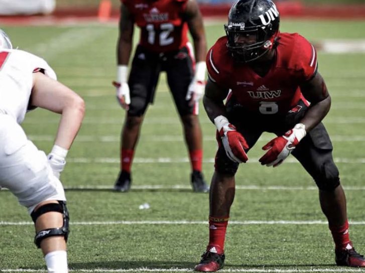 James3Douglas's tweet photo. - I Am Truly Blessed And Honored To Have Receive My First D1 Offer From The University Of Incarnate Word !! 🖤❤️ @GJKinne  @JUCOFFrenzy @CiscoWranglerFB  #JuCoProduct https://t.co/l5JH51dWWR