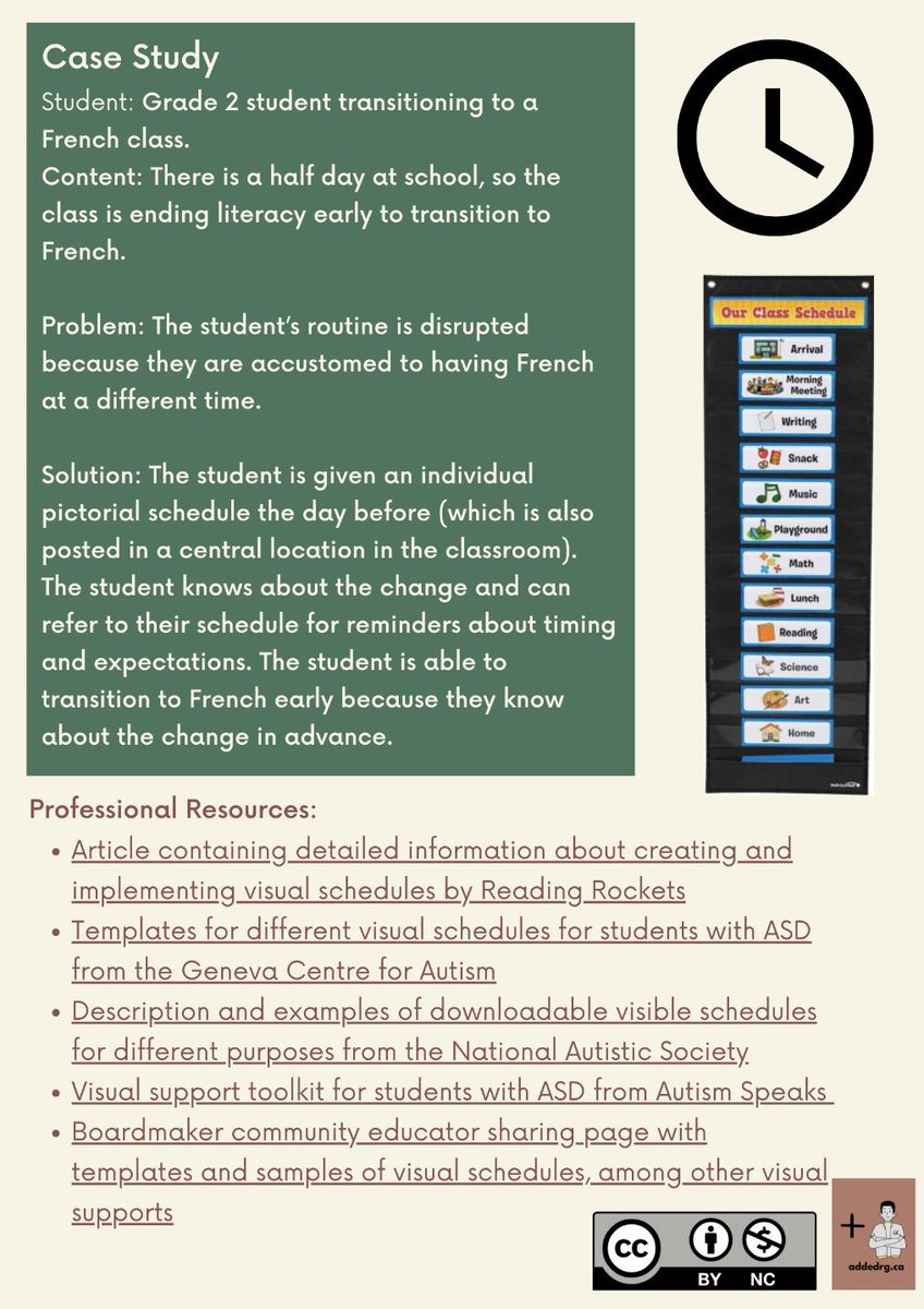 AddedResearch's tweet photo. Improve transitions through the use of picture schedules. See our latest #EdGuide (downloadable infographic and text version here: https://t.co/pD5iUYn626) https://t.co/tP3bK5p8GQ