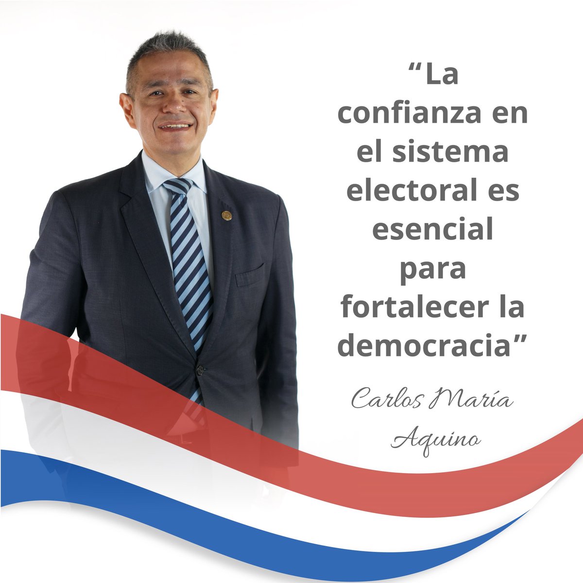 aquinocarlosma's tweet photo. El custodio de la voluntad popular y la confianza en el sistema electoral son esenciales para fortalecer la democracia y garantizar el desarrollo del 🇵🇾.

Para ello, la integridad de quienes integrarán el @TSJE_Py es requisito vital para ganar la confianza de la ciudadanía. https://t.co/tSCQwAOlwZ