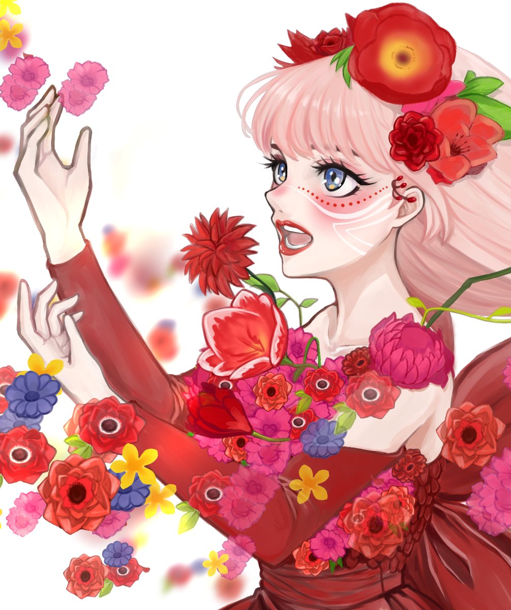 「雨葉さんよりArt Trainにお誘いいただきました!お花イラストまとめてみまし」|餅田いずみ⭐️ご依頼受付中のイラスト