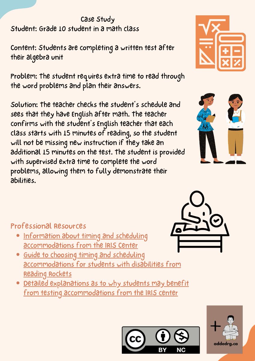 AddedResearch's tweet photo. See our latest IEP accommodation #EdGuide describing best practice and trusted resources for the IEP accommodation "Extended Time Limits". For downloadable infographic and text version, see: https://t.co/pD5iUYn626
#onted https://t.co/slk6tgSZBj