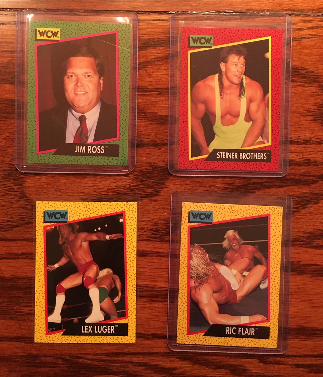 TheCardsport's tweet photo. Congrats on the Steiner Brothers getting inducted into the WWE Hall of Fame
1991 Impel WCW World Championship Wrestling Cards
#sportscards #tradingcards #whodoyoucollect #thehobby #wrestlingcards #ripcity #ripandrun #gimmetheloot
#steinerbrothers #hof #sting #ricflair #jr https://t.co/WiTrjkLV0E