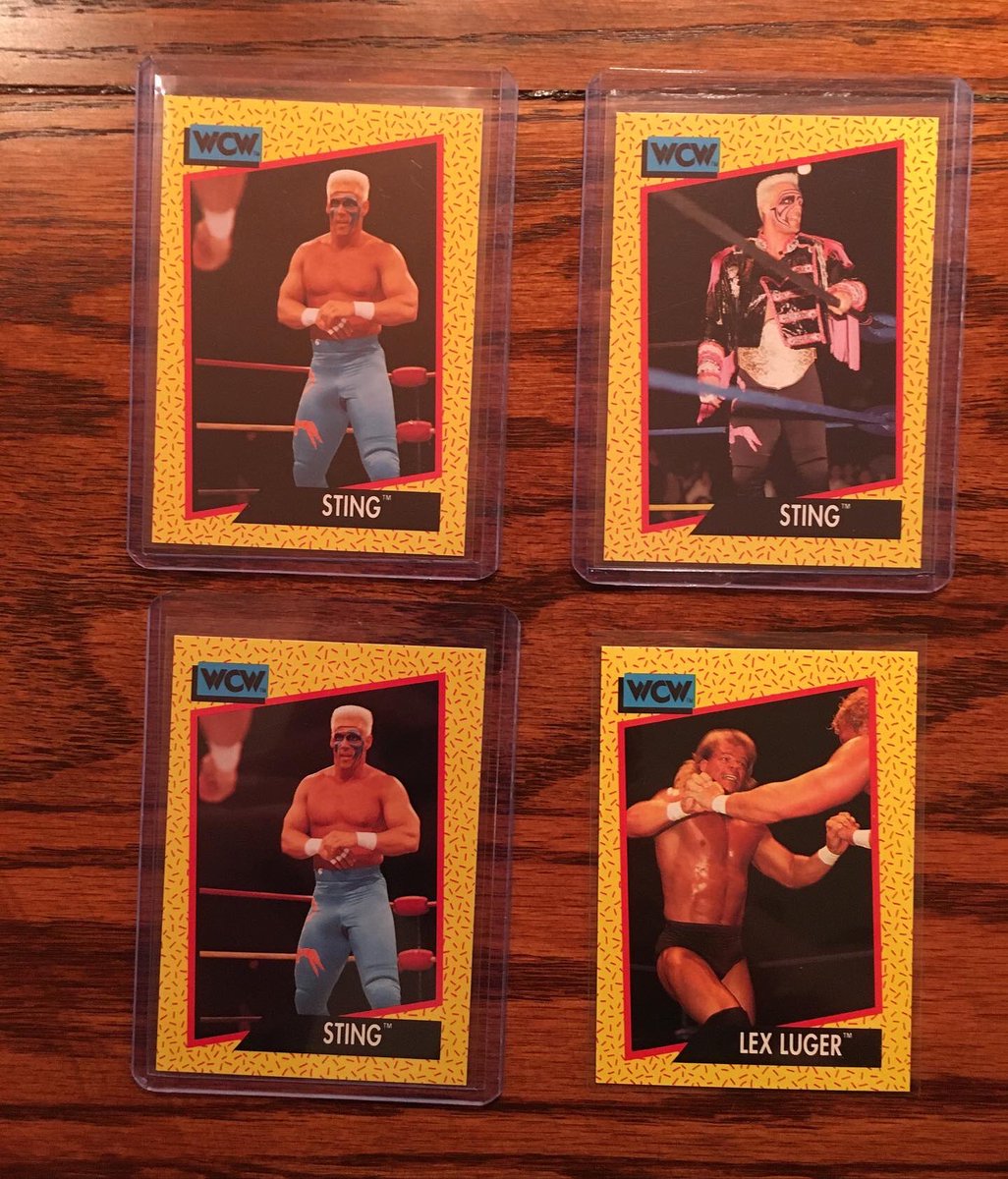 TheCardsport's tweet photo. Congrats on the Steiner Brothers getting inducted into the WWE Hall of Fame
1991 Impel WCW World Championship Wrestling Cards
#sportscards #tradingcards #whodoyoucollect #thehobby #wrestlingcards #ripcity #ripandrun #gimmetheloot
#steinerbrothers #hof #sting #ricflair #jr https://t.co/WiTrjkLV0E