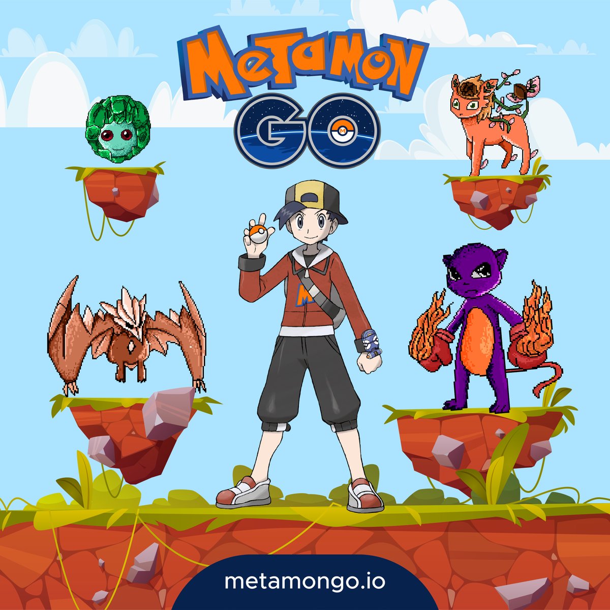 Engage your Metamons in fighting battles to grow them stronger!
We have created mesmerizing variants of them!

Grab the white paper first and check out more on our website
📍metamongo.io 

#NFT #Giveaway #NFTMetamon